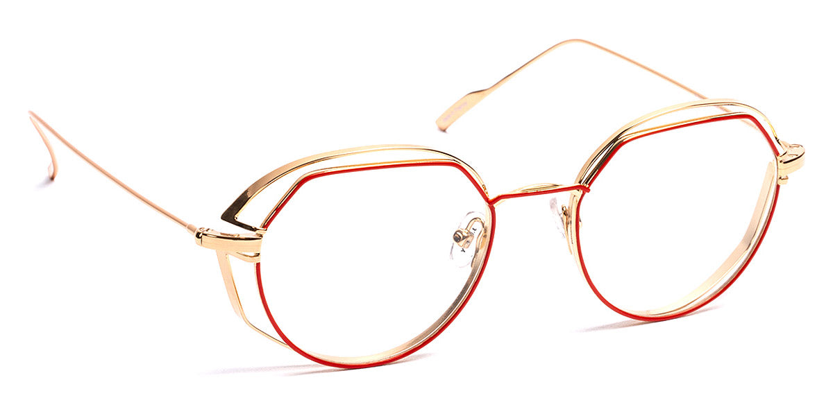 J.F. Rey® JF2914 JFR JF2914 3555 49 - 3555 Red Cherry/Pink Gold Eyeglasses