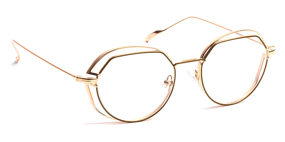 J.F. Rey® JF2914 JFR JF2914 4555 49 - 4555 Khaki/Shiny Pink Gold Eyeglasses