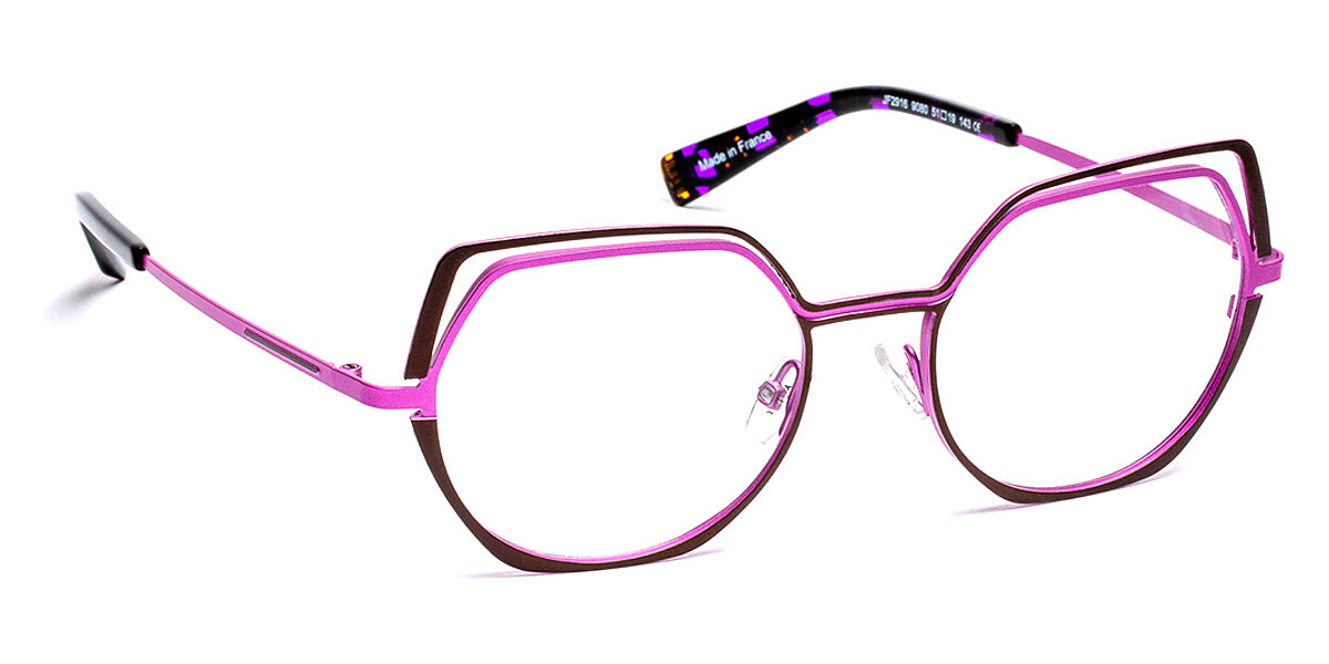 J.F. Rey® JF2916 JFR JF2916 9080 51 - 9080 Brown/Power Pink Eyeglasses