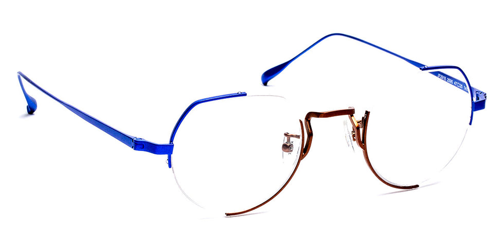 J.F. Rey® JF2918 JFR JF2918 2595 47 - 2595 Electric Blue/Brown Eyeglasses