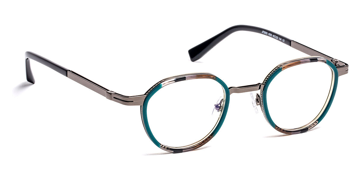 J.F. Rey® JF2935 JFR JF2935 4505 45 - 4505 Stripes Green/Black/Shiny Gunmetal Eyeglasses