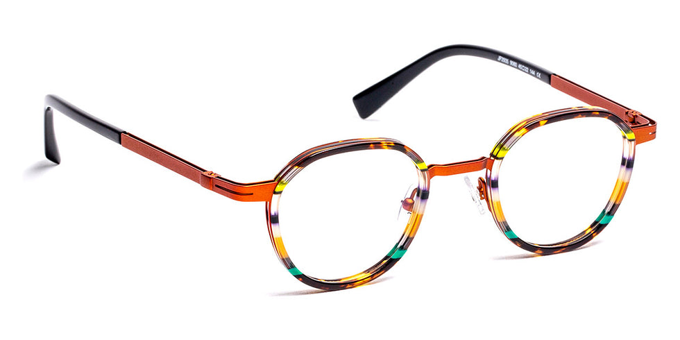 J.F. Rey® JF2935 JFR JF2935 9060 45 - 9060 Stripes Demi/Orange/Blue/Copper Eyeglasses