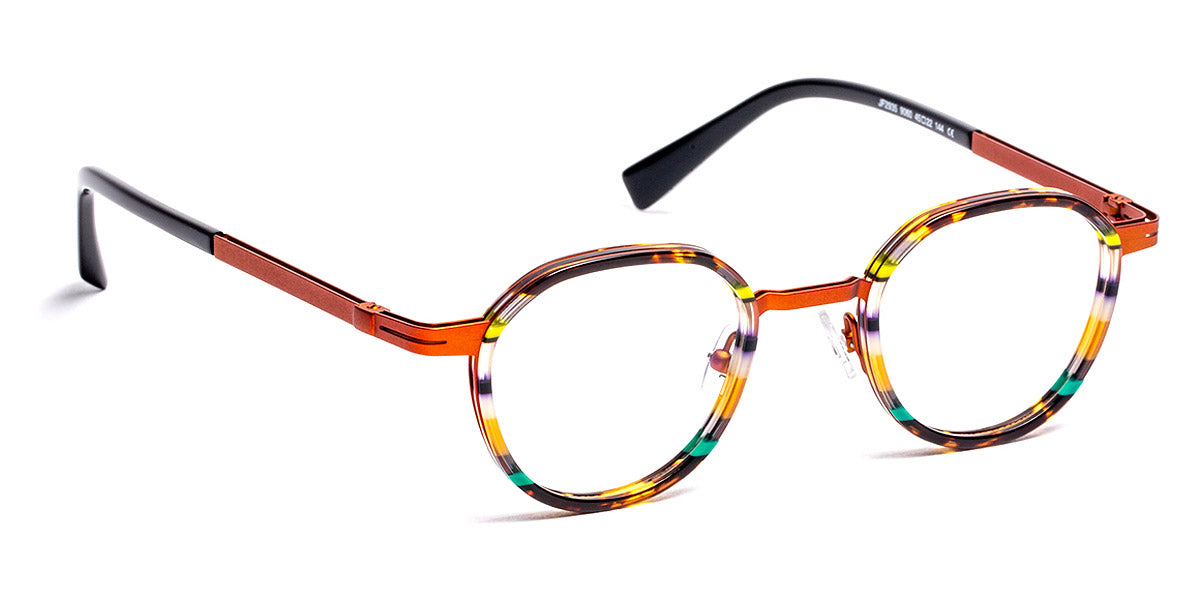 J.F. Rey® JF2935 JFR JF2935 9060 45 - 9060 Stripes Demi/Orange/Blue/Copper Eyeglasses