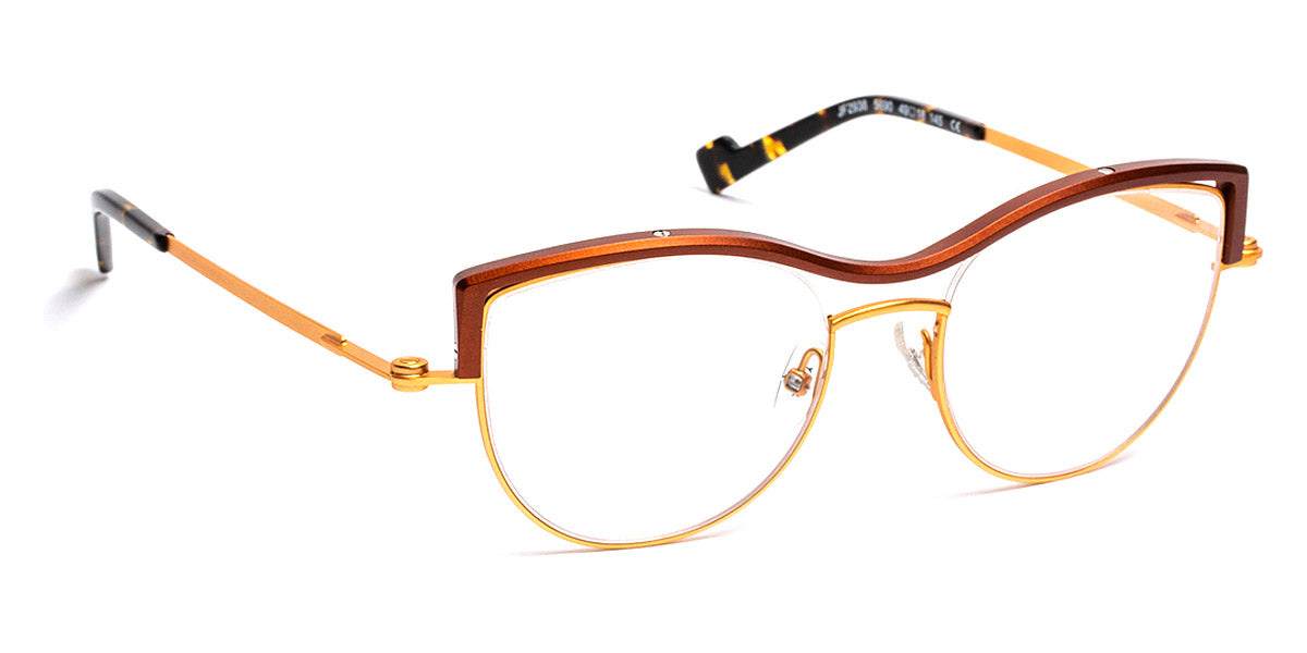 J.F. Rey® JF2938 JFR JF2938 5690 49 - 5690 Brushed Gold/Brown Eyeglasses