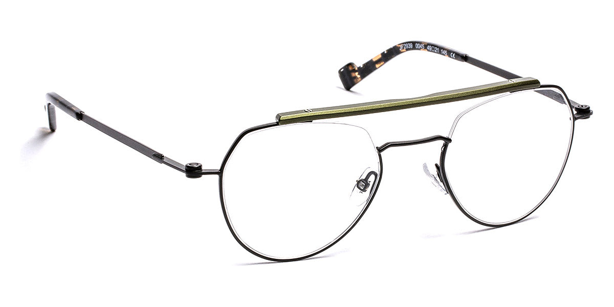 J.F. Rey® JF2939 JFR JF2939 0045 49 - 0045 Black/Alu Top Khaki Eyeglasses