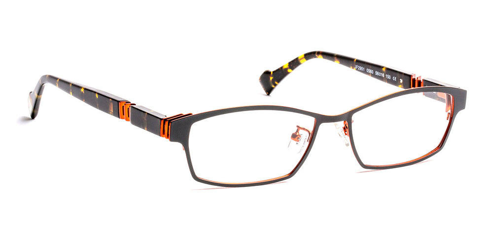 J.F. Rey® JF2951 JFR JF2951 0560 56 - 0560 Matte Black/Orange Eyeglasses
