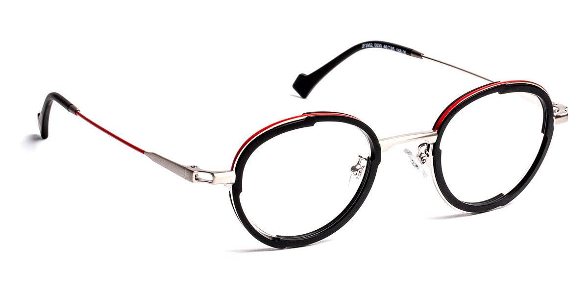 J.F. Rey® JF2952 JFR JF2952 0030 46 - 0030 Black/Red/Silver Eyeglasses