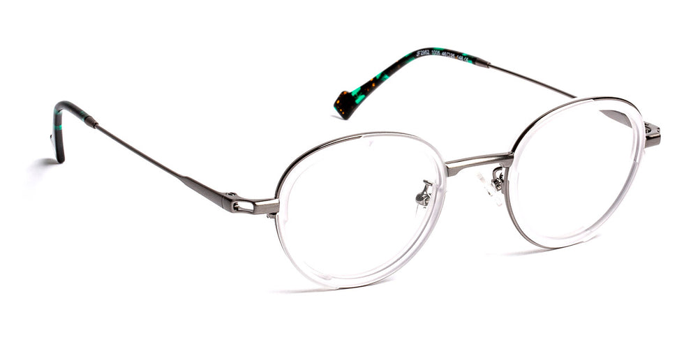 J.F. Rey® JF2952 JFR JF2952 1005 46 - 1005 Crystal/Ruthenium Eyeglasses