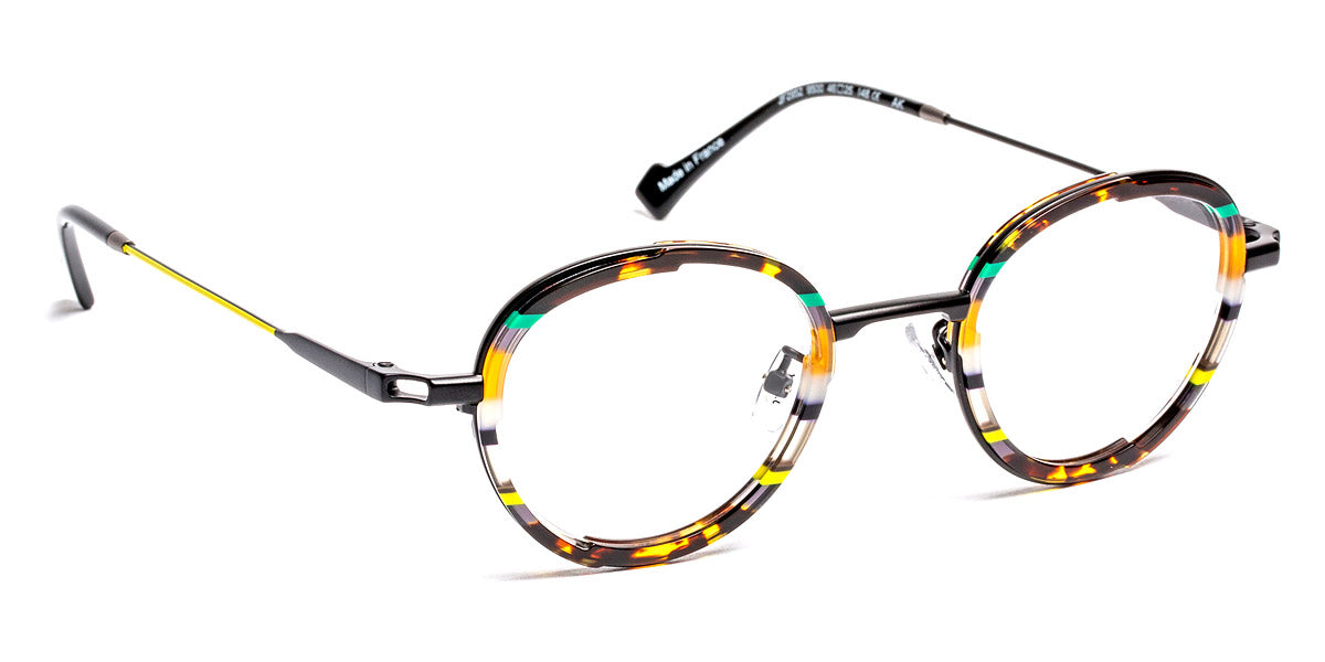 J.F. Rey® JF2952 JFR JF2952 9500 46 - 9500 Colored Demi/Satin Black/Yellow Eyeglasses