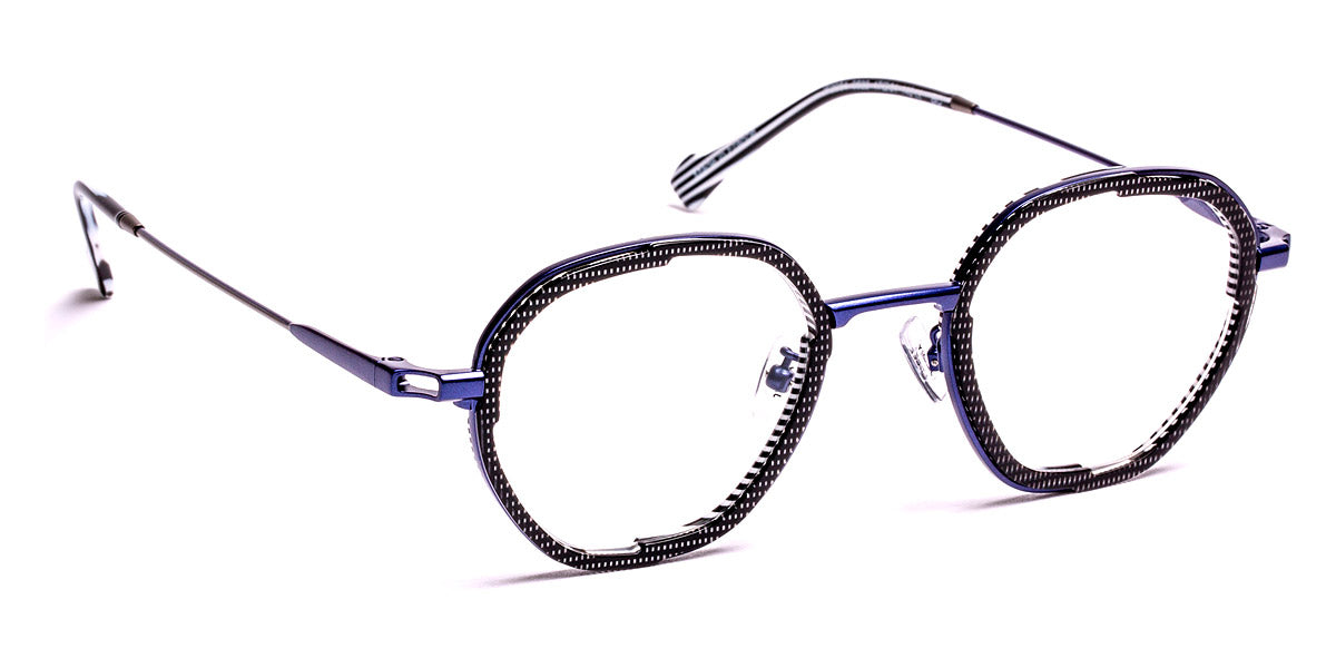 J.F. Rey® JF2954 JFR JF2954 0522 47 - 0522 Black Pixel/Blue Eyeglasses