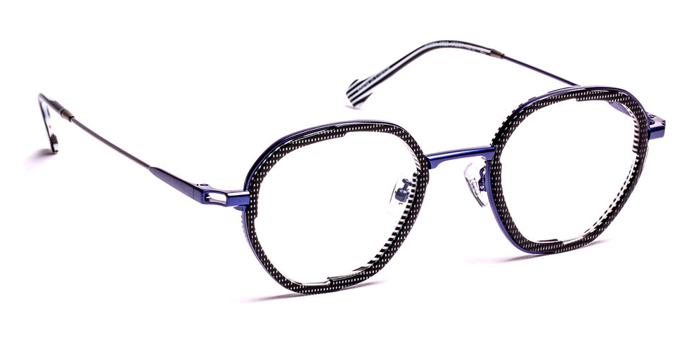 J.F. Rey® JF2954 JFR JF2954 0522 47 - 0522 Black Pixel/Blue Eyeglasses