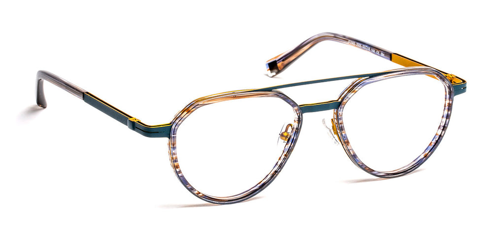 J.F. Rey® JF2965 JFR JF2965 2005 53 - 2005 Blue/Brown/Blue/Yellow Eyeglasses