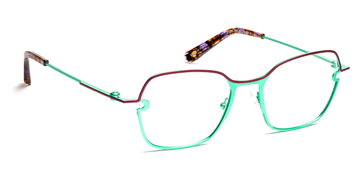 J.F. Rey® JF2968 JFR JF2968 7540 50 - 7540 Red Wine/Jade Eyeglasses