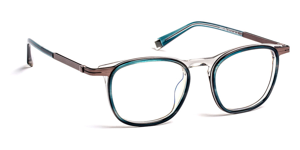 J.F. Rey® JF2970 JFR JF2970 2502 50 - 2502 Blue/Gunmetal Eyeglasses