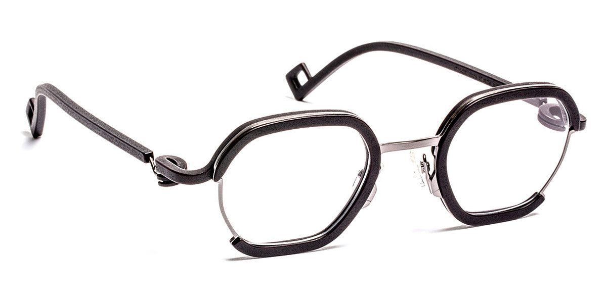 J.F. Rey® JF2983 JFR JF2983 0005 47 - 0005 Black/Satin Ruthenium Eyeglasses