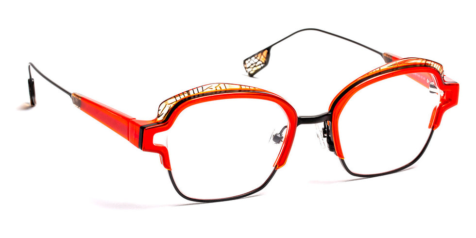 J.F. Rey® JF2992 JFR JF2992 3090 50 - 3090 Red/Brown/Black Eyeglasses