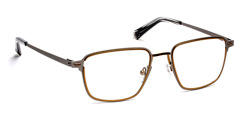 J.F. Rey® JF3023 JFR JF3023 0968 53 - 0968 Gray Brushed/Orange Eyeglasses
