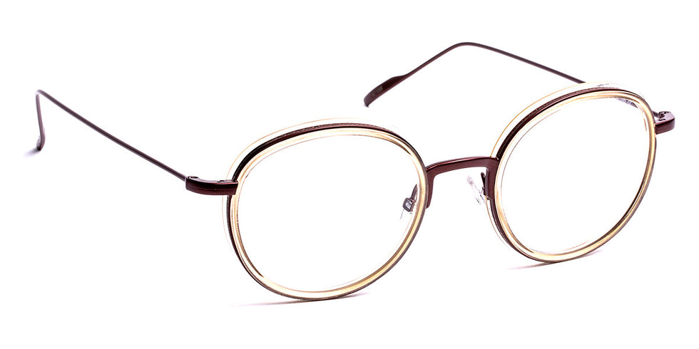 J.F. Rey® Karl JFR Karl 5092 49 - 5092 Yellow Crystal/Brown Eyeglasses