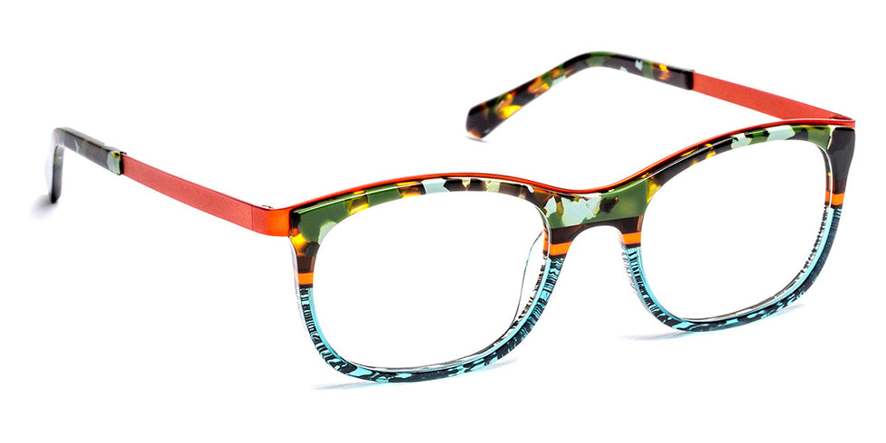 J.F. Rey® Churros JFR Churros 4560 48 - 4560 Demi Green/Orange Eyeglasses