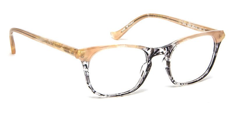 J.F. Rey® Iaka JFR Iaka 0055 49 - 0055 Black Goldleaf/Gold Jelly Eyeglasses