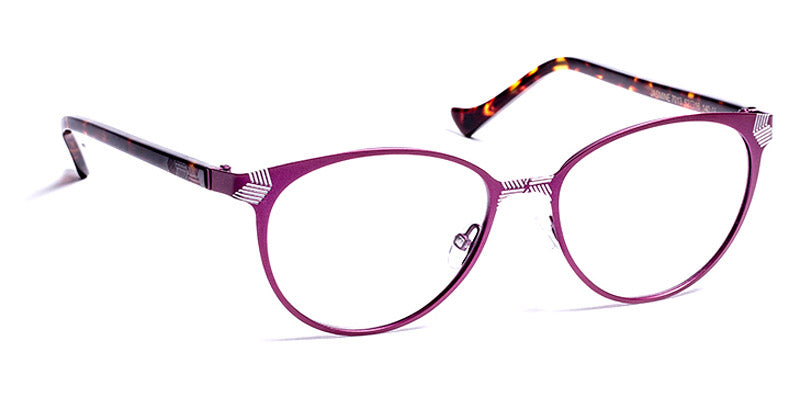 J.F. Rey® Jasmine JFR Jasmine 7013 52 - 7013 Plum/Silver Eyeglasses