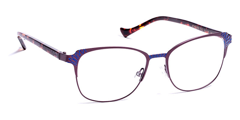 J.F. Rey® Joyeuse JFR Joyeuse 7022 51 - 7022 Dark Plum/Electric Blue Eyeglasses