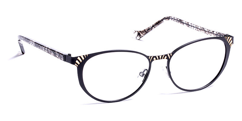 J.F. Rey® Juice JFR Juice 0055 52 - 0055 Black/Gold Eyeglasses