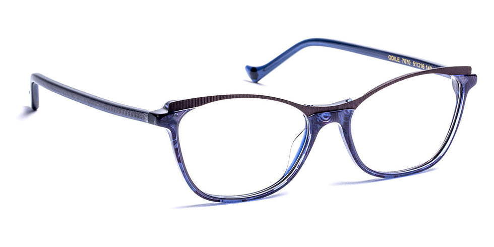J.F. Rey® Odile JFR Odile 7070 51 - 7070 Purple/Dark Gunmetal Eyeglasses