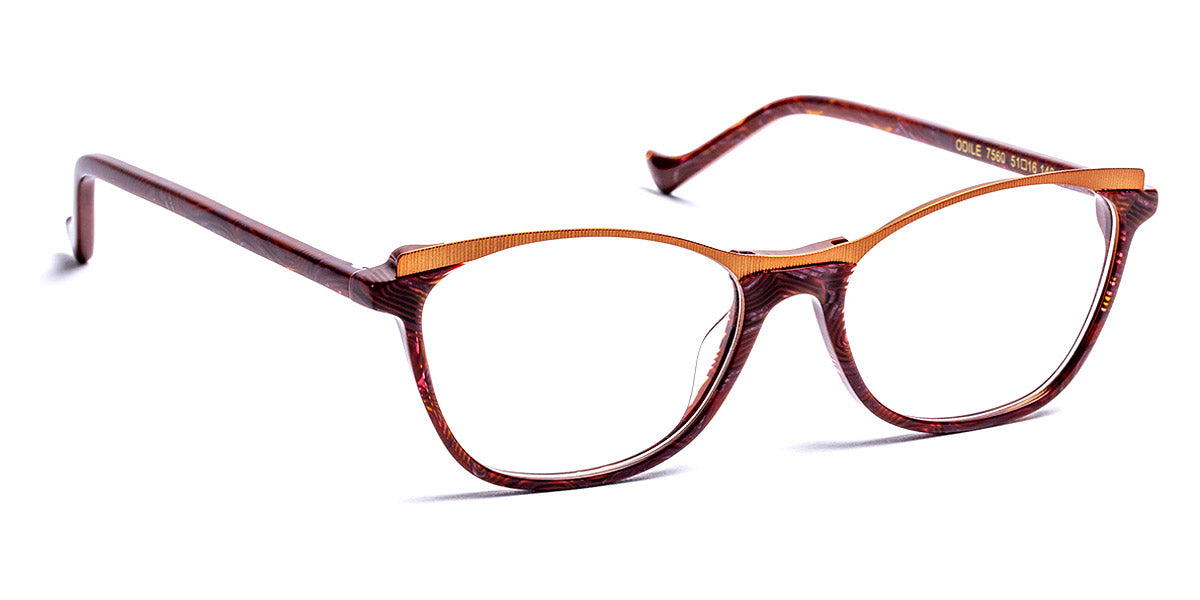 J.F. Rey® Odile JFR Odile 7560 51 - 7560 Plum/Orange Eyeglasses
