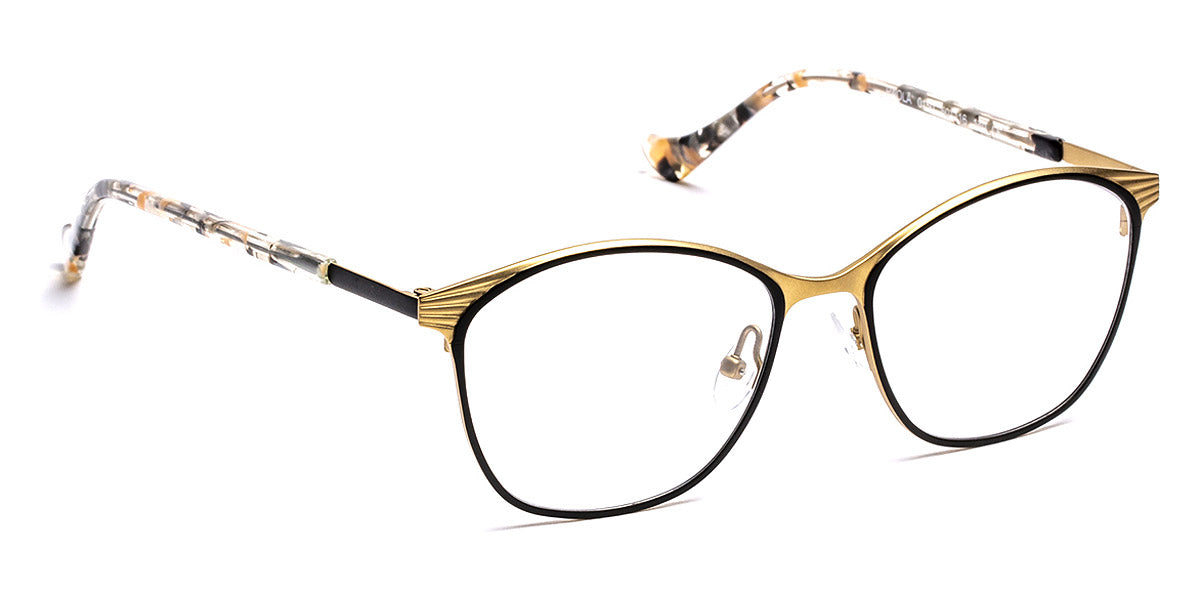 J.F. Rey® Paola JFR Paola 0150 50 - 0150 Satin Black/Satin Gold Eyeglasses