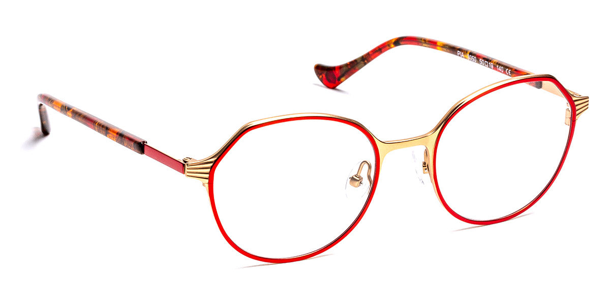 J.F. Rey® Pia JFR Pia 3050 50 - 3050 Satin Red/Satin Pink Gold Eyeglasses