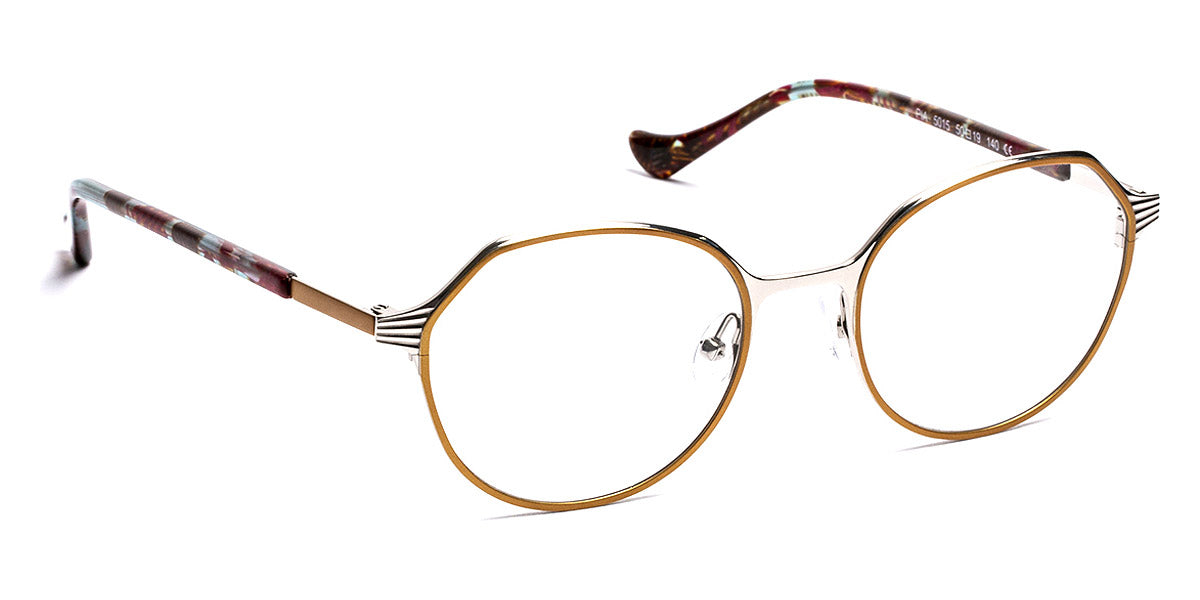 J.F. Rey® Pia JFR Pia 5015 50 - 5015 Satin Gold/Shiny Silver Eyeglasses