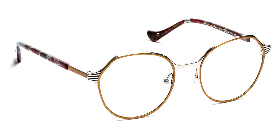 J.F. Rey® Pia JFR Pia 5015 50 - 5015 Satin Gold/Shiny Silver Eyeglasses