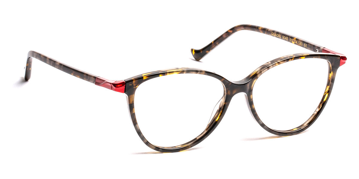 J.F. Rey® Quadri JFR Quadri 9045 51 - 9045 Demi/Red Eyeglasses