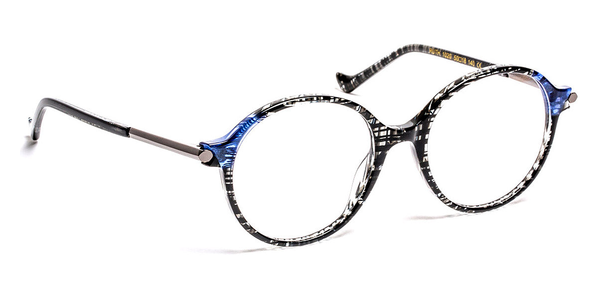 J.F. Rey® Ruth JFR Ruth 1020 50 - 1020 Black/Blue/Shiny Gunmetal Eyeglasses