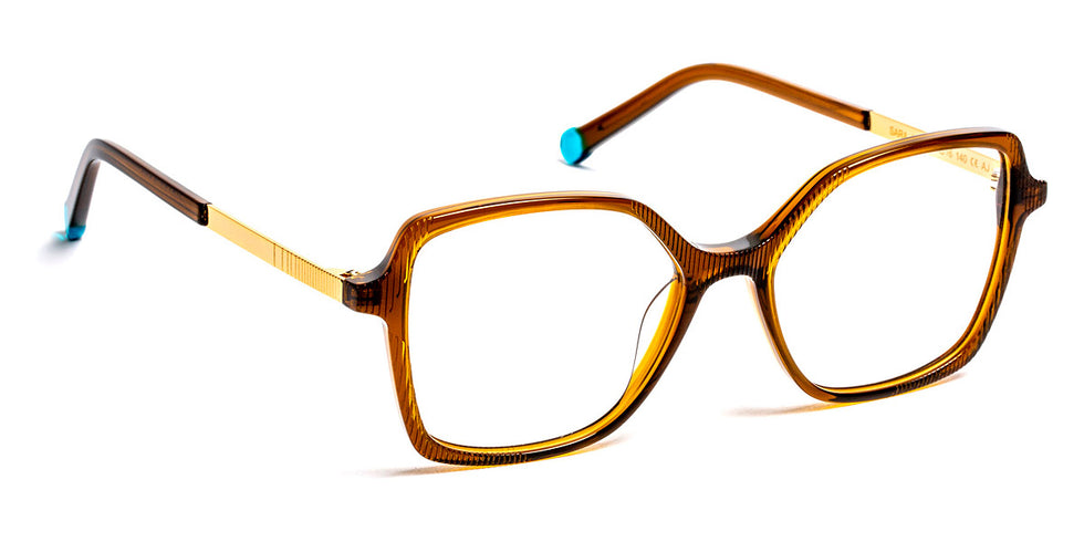 J.F. Rey® Sara JFR Sara 9550 51 - 9550 Brown/Shiny Gold Eyeglasses