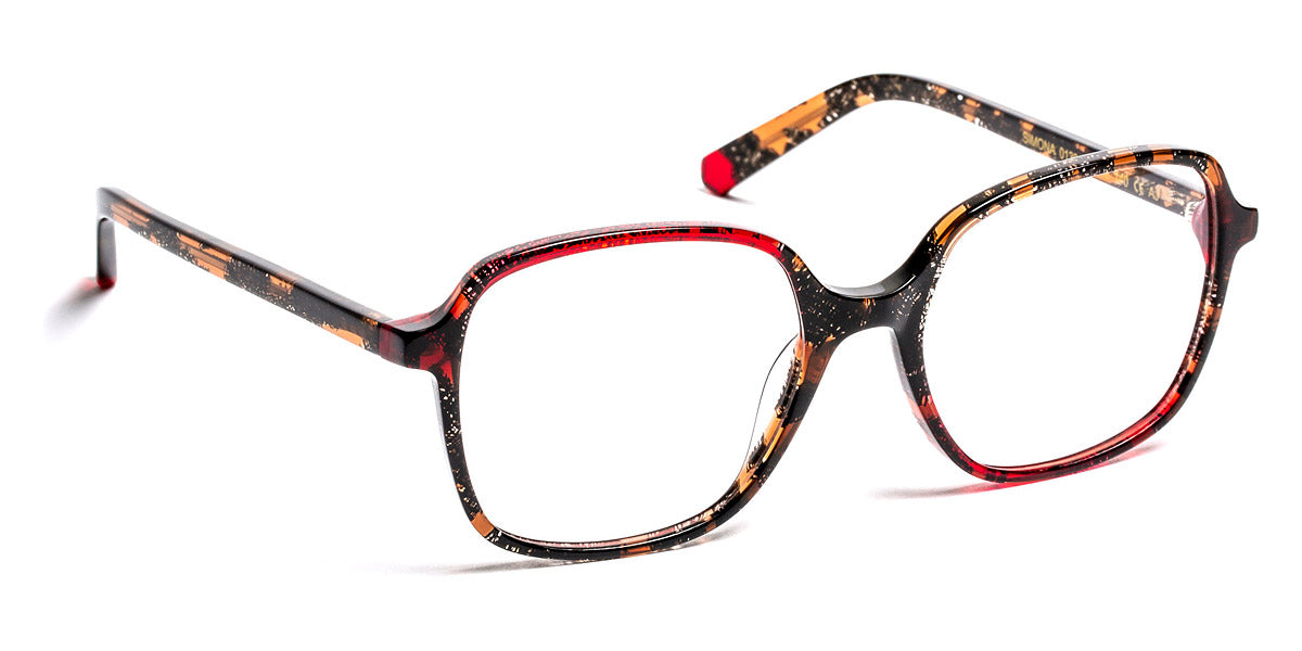 J.F. Rey® Simona JFR Simona 0130 53 - 0130 Demi Black/Red Eyeglasses