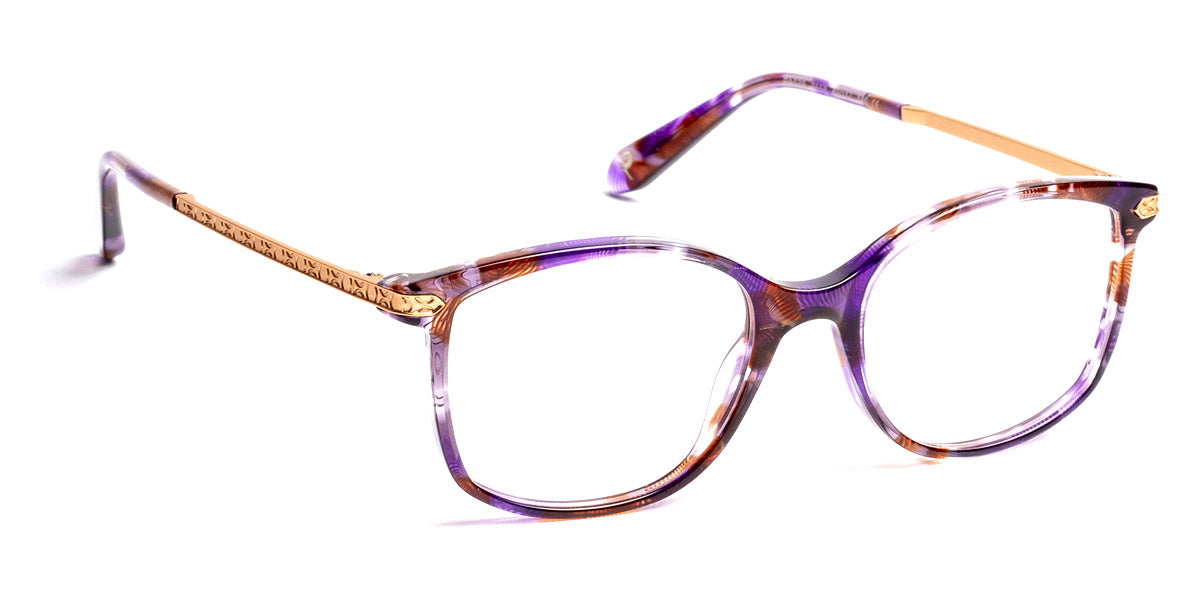 J.F. Rey® PA079 JFR PA079 7558 49 - 7558 Flower Purple/Pink Gold Eyeglasses
