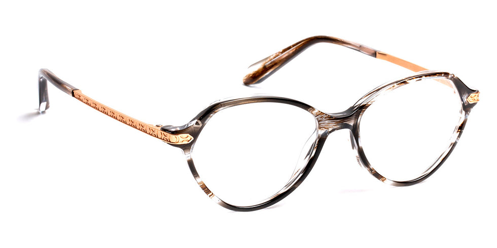 J.F. Rey® PA080 JFR PA080 0050 47 - 0050 Black/Pink Gold Eyeglasses