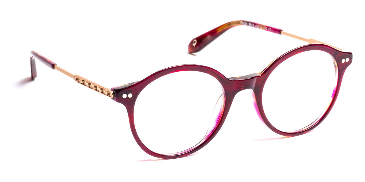 J.F. Rey® PA081 JFR PA081 3558 46 - 3558 Burgundy/Pink Gold Eyeglasses