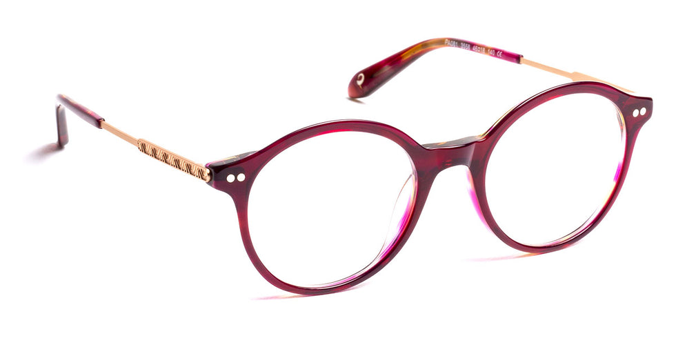 J.F. Rey® PA081 JFR PA081 3558 46 - 3558 Burgundy/Pink Gold Eyeglasses