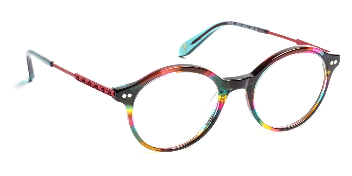 J.F. Rey® PA081 JFR PA081 4530 46 - 4530 Green/Purple/Red Eyeglasses