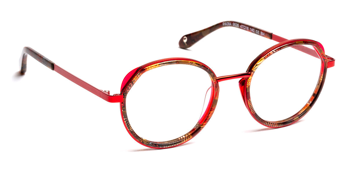 J.F. Rey® PA084 JFR PA084 9535 47 - 9535 Demi/Red Eyeglasses