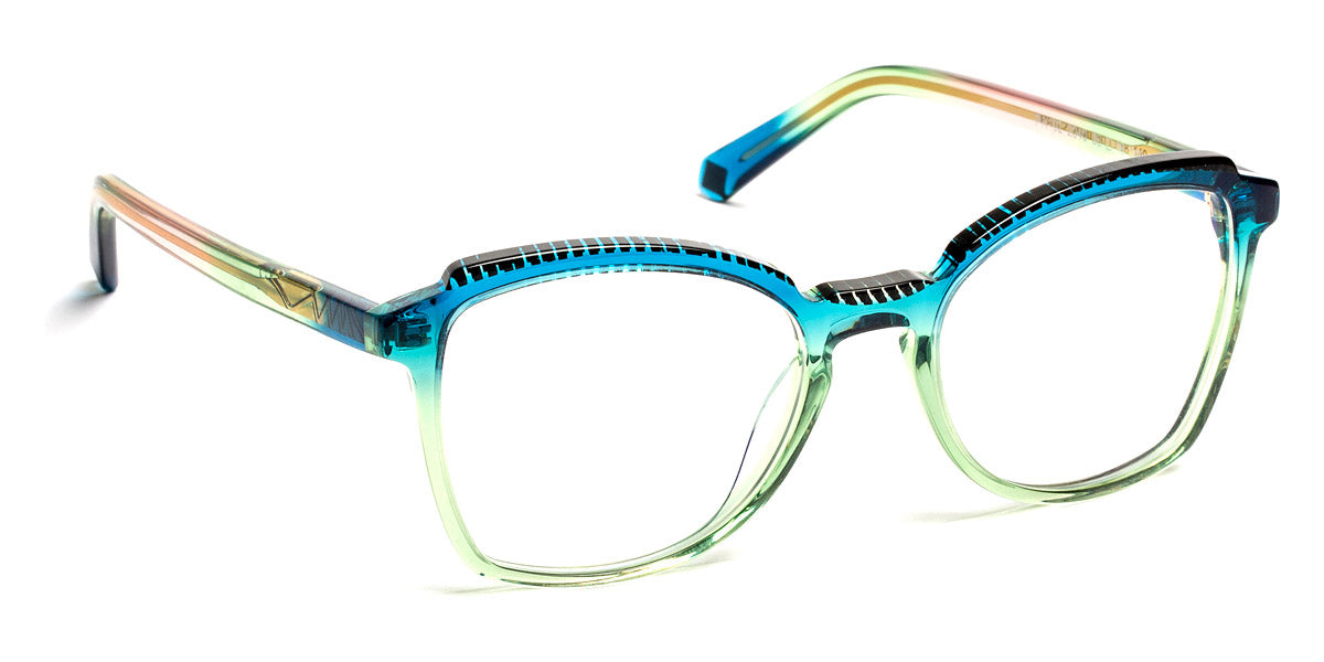 J.F. Rey® PA102 JFR PA102 2040 50 - 2040 Gradient Blue/Green/Nice Black Eyeglasses