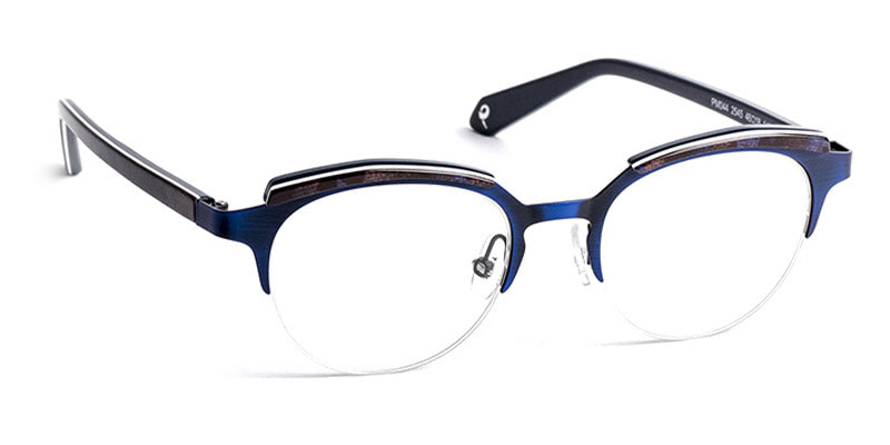J.F. Rey® PM044 JFR PM044 2545 46 - 2545 Brushed Blue/Purple Brown Eyeglasses