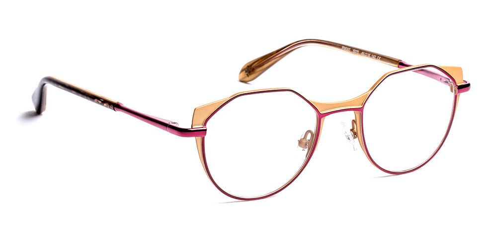 J.F. Rey® PM065 JFR PM065 5075 45 - 5075 Pink Gold/Plum Eyeglasses