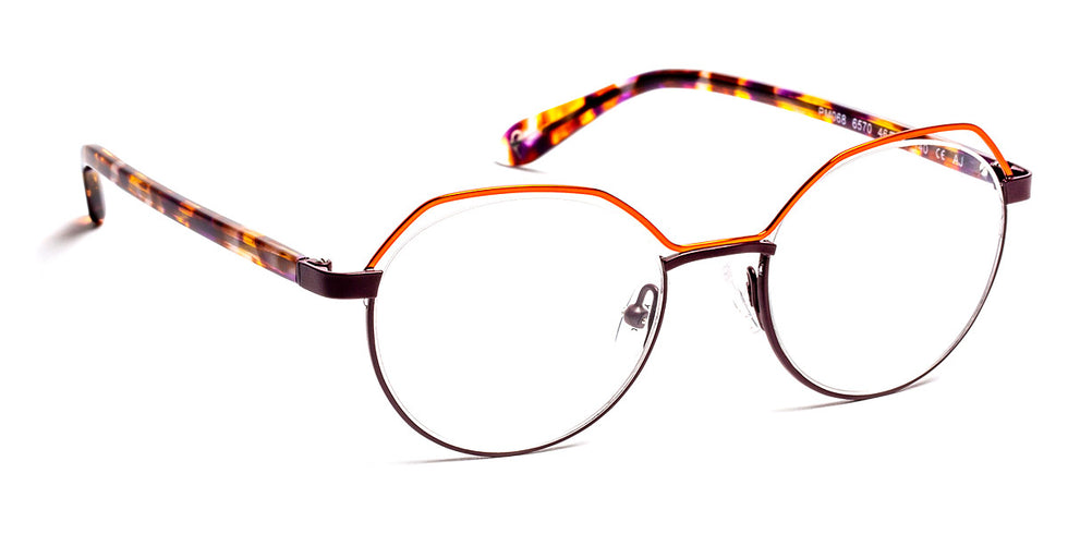 J.F. Rey® PM068 JFR PM068 6570 46 - 6570 Brick/Plum Eyeglasses