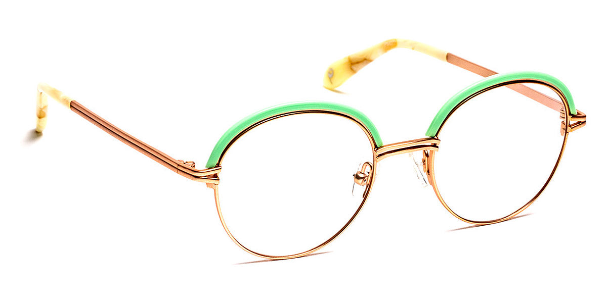 J.F. Rey® PM077 JFR PM077 5040 46 - 5040 Pink Gold/Green Eyeglasses