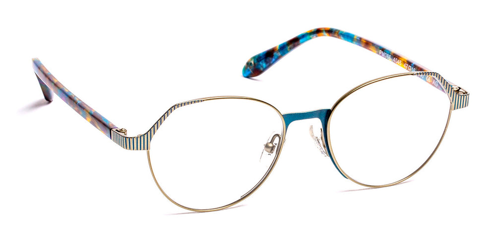 J.F. Rey® PM086 JFR PM086 4045 47 - 4045 Bronze/Duck Blue Eyeglasses