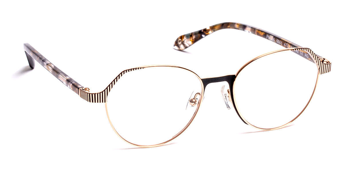 J.F. Rey® PM086 JFR PM086 5501 47 - 5501 Or Rose/Matte Black Eyeglasses